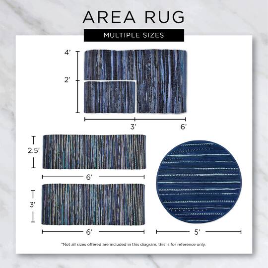DII® Stone Dobby Stripe Hand-Loomed Rug, 2.5ft. x 6ft.